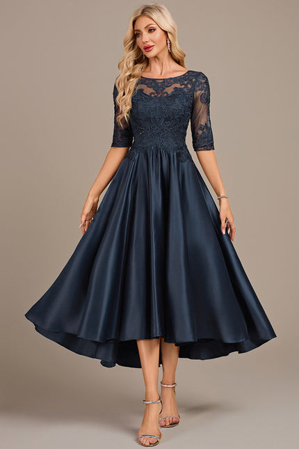 Robe Chic Asymétrique Satinée