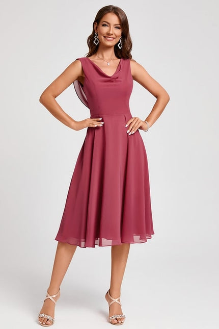 Robe Chic Violet Flottant - gallery 5