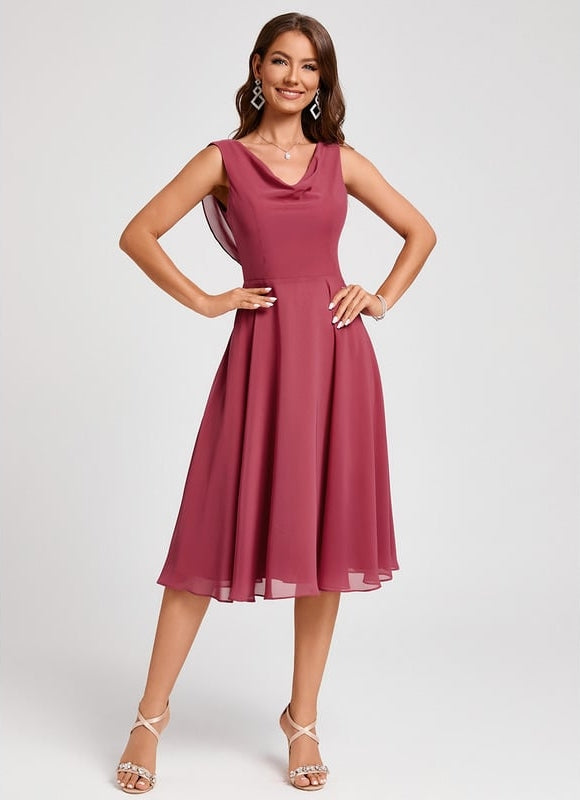 Robe Chic Violet Flottant - gallery 5