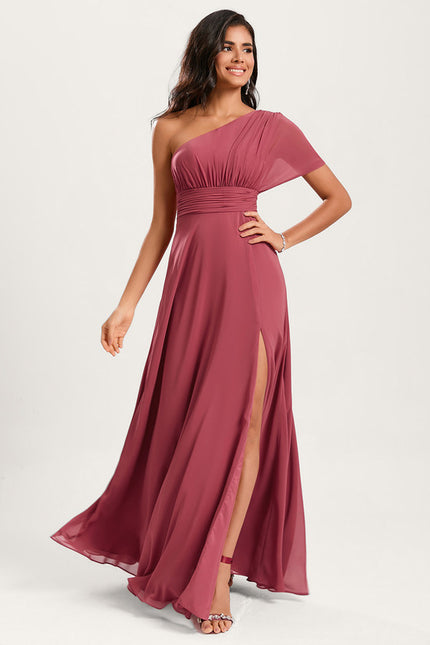Robe Chic Asymétrique Beige - gallery 3