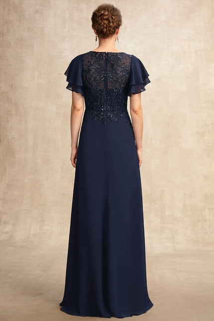 Robe Chic Violette Brodée - gallery 1