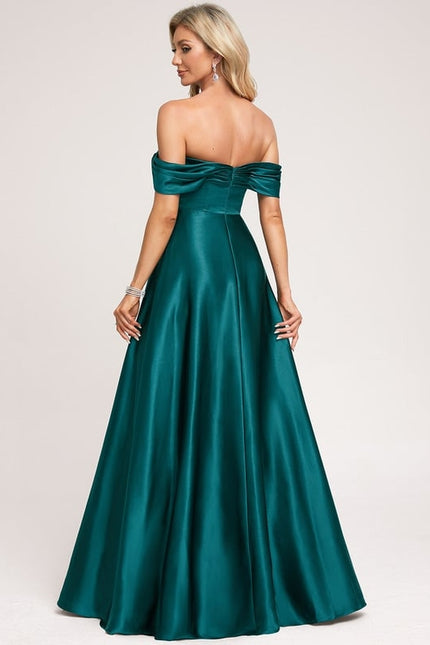 Robe Chic Satin Rouille - gallery 2