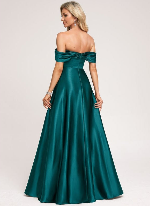 Robe Chic Satin Rouille - gallery 2