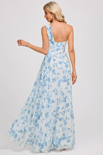 Robe Chic Asymétrique Beige - gallery 5