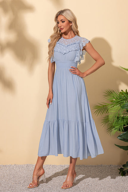 Robe Chic Bleue Aérienne - gallery 2
