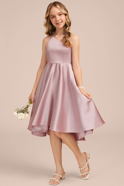 Robe Chic Satin Lilas - gallery 1
