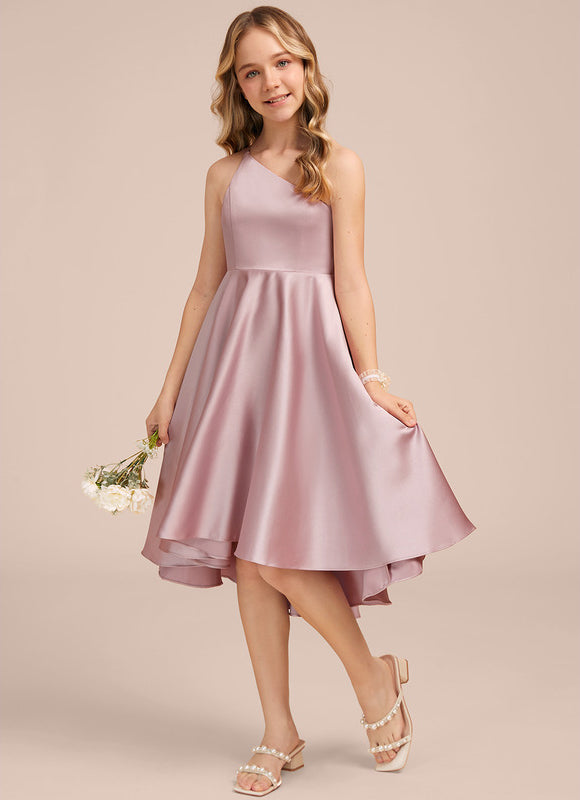 Robe Chic Satin Lilas - gallery 1