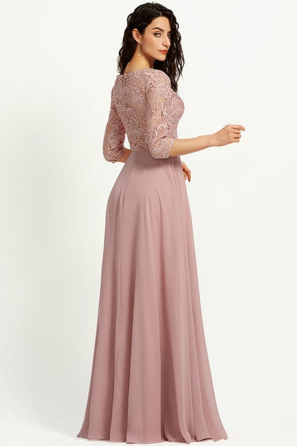 Robe Chic Soirée Rosée - gallery 3