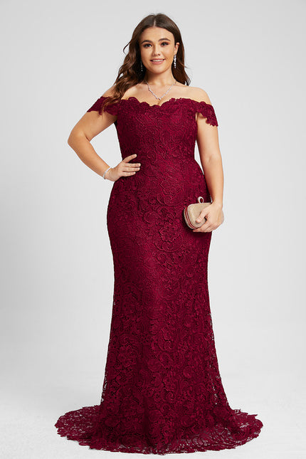 Robe Chic Bordeaux Élégance Lace - gallery 7