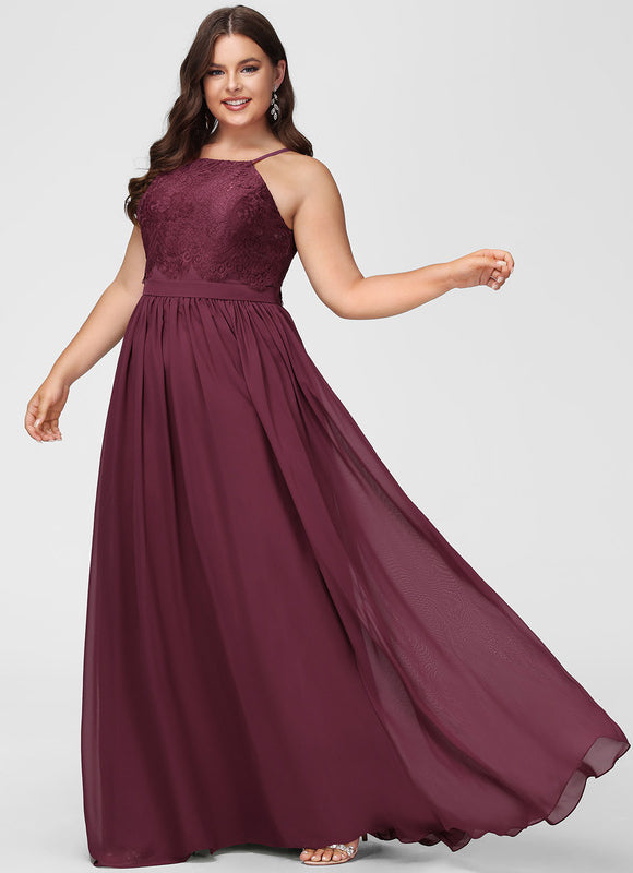 Robe Chic Mousseline Bordeaux - gallery 7