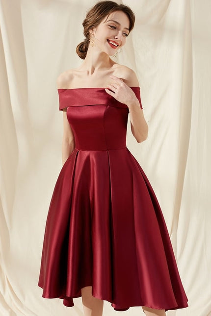 Robe Chic Bordeaux Élégance - gallery 1