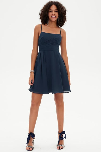 Robe Chic Mousseline Courte - gallery 2