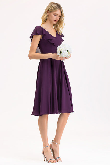 Robe Chic Bleu Élégance Flottante - gallery 4
