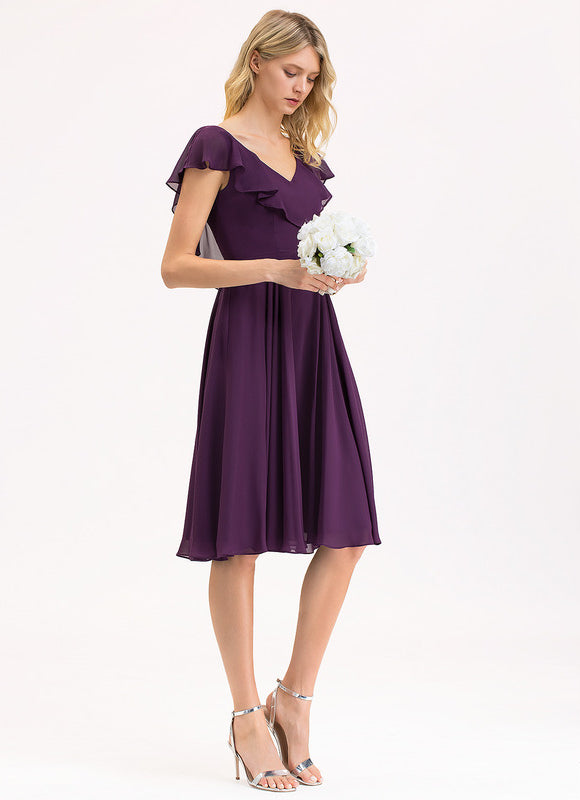 Robe Chic Bleu Élégance Flottante - gallery 4