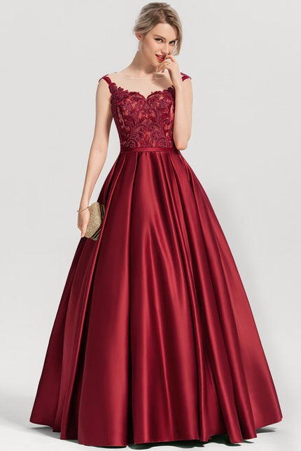 Robe Chic Rouge Satin Étoilé