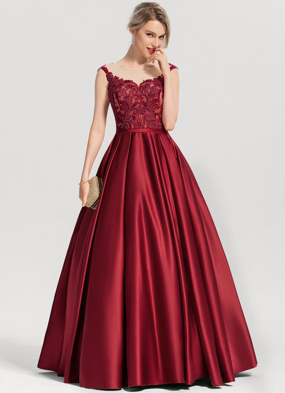 Robe Chic Rouge Satin Étoilé