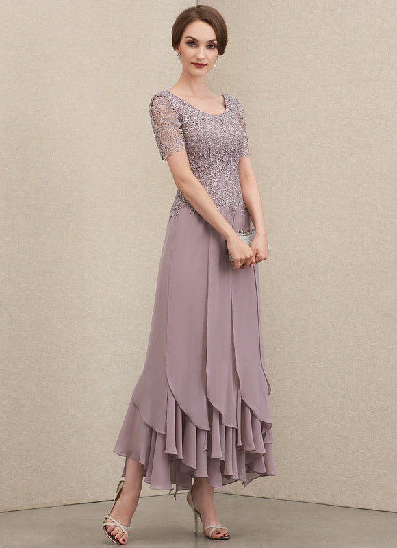 Robe Chic Mousseline Lavande - gallery 2