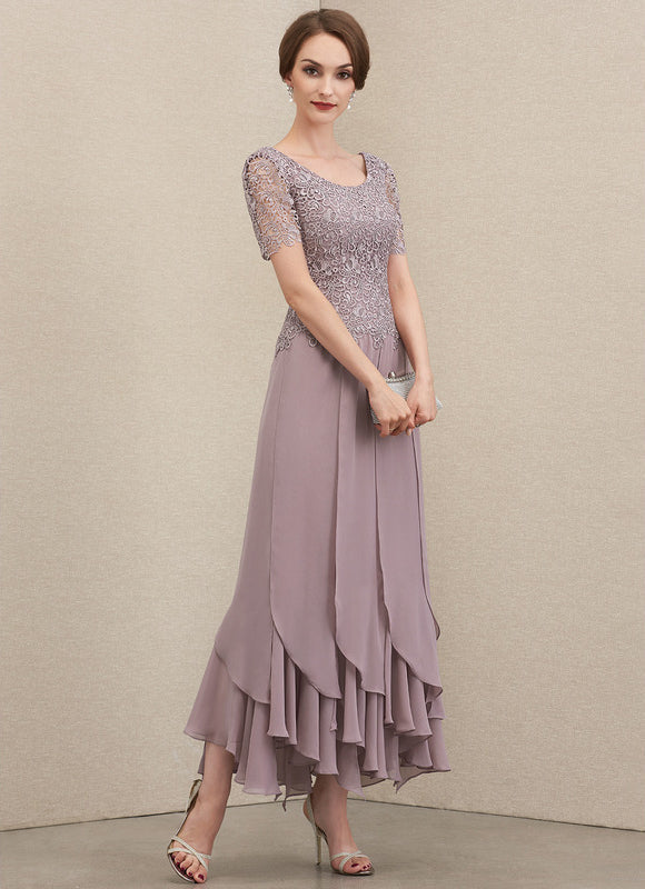 Robe Chic Mousseline Lavande - gallery 2