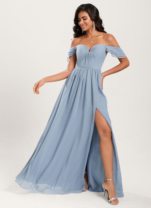 Robe Chic Violet Élégant - gallery 3