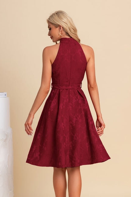 Robe Chic Trapèze Jacquard - gallery 3