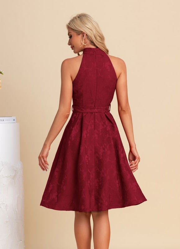 Robe Chic Trapèze Jacquard - gallery 3