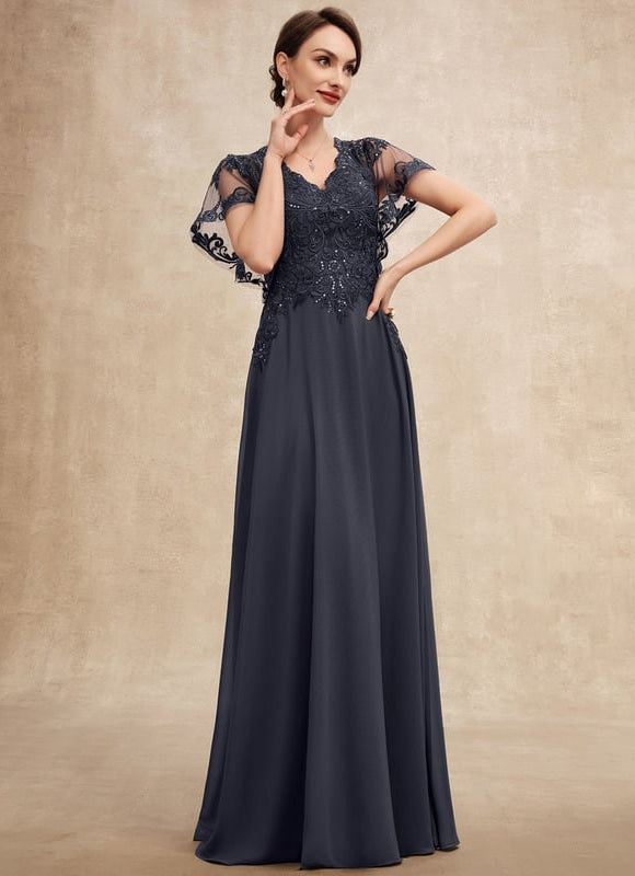 Robe Chic Longue Bleu Cobalt - gallery 1