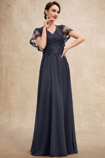 Robe Chic Longue Bleu Cobalt - gallery 1