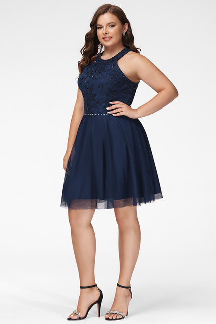 Robe Chic Tulle Marine - gallery 5