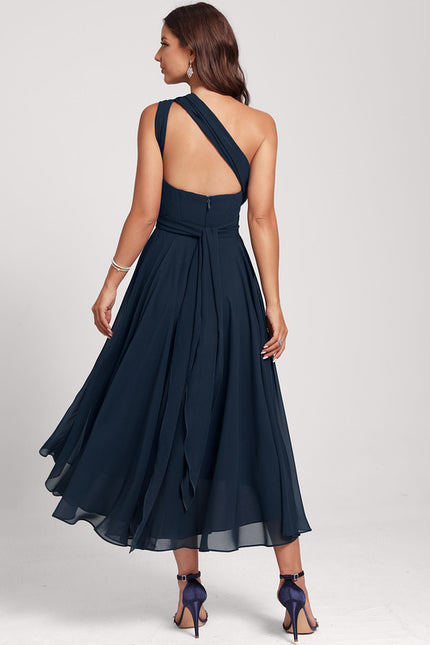 Robe Chic Asymétrique Émeraude - gallery 5