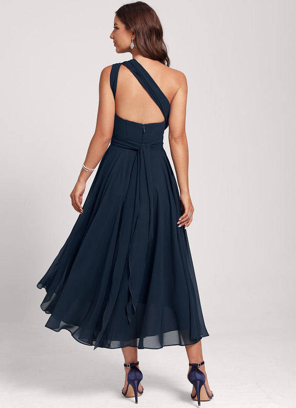 Robe Chic Asymétrique Émeraude - gallery 5