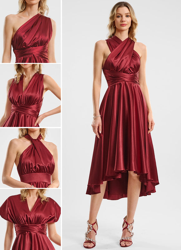 Robe Chic Rubis Élégante
