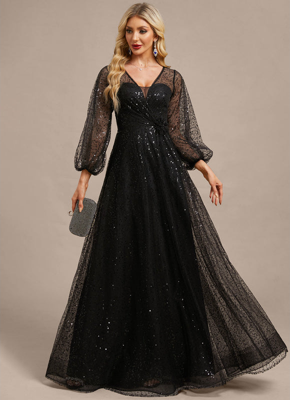 Robe Chic Soirée Pailletée - gallery 4