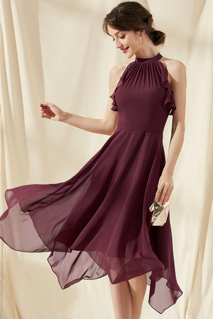 Robe Chic Chiffon Volantée