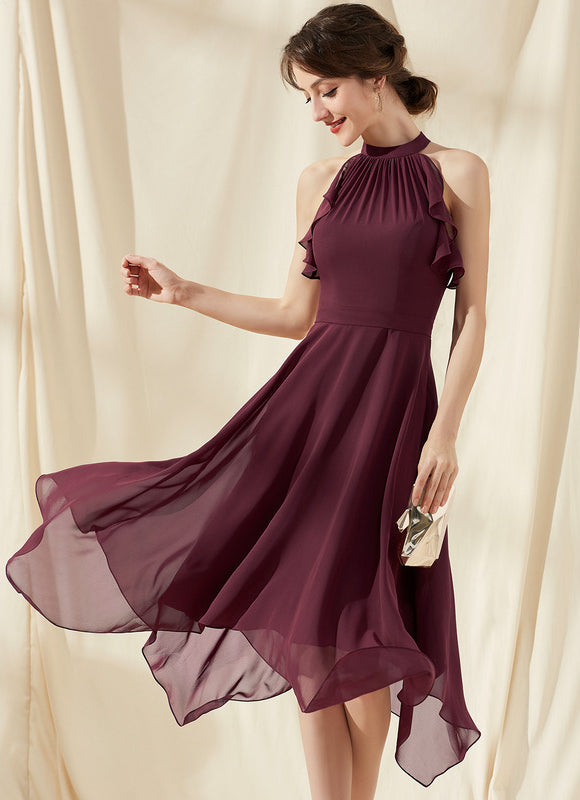 Robe Chic Chiffon Volantée