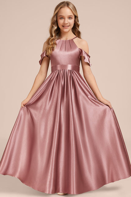Robe Chic Satinée Bordeaux