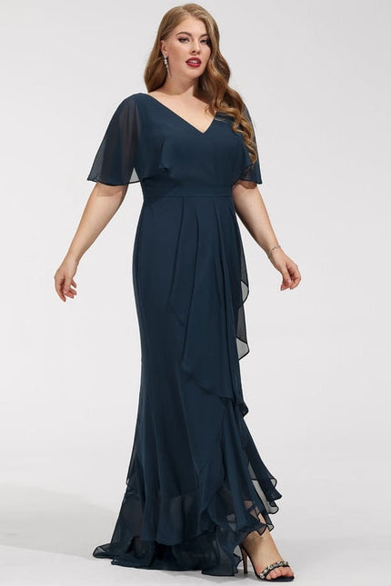 Robe Chic Mousseline Asymétrique - gallery 7