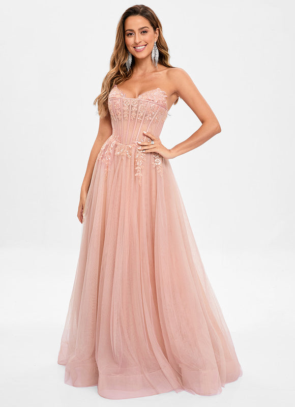 Robe Chic Tulle Poudrée