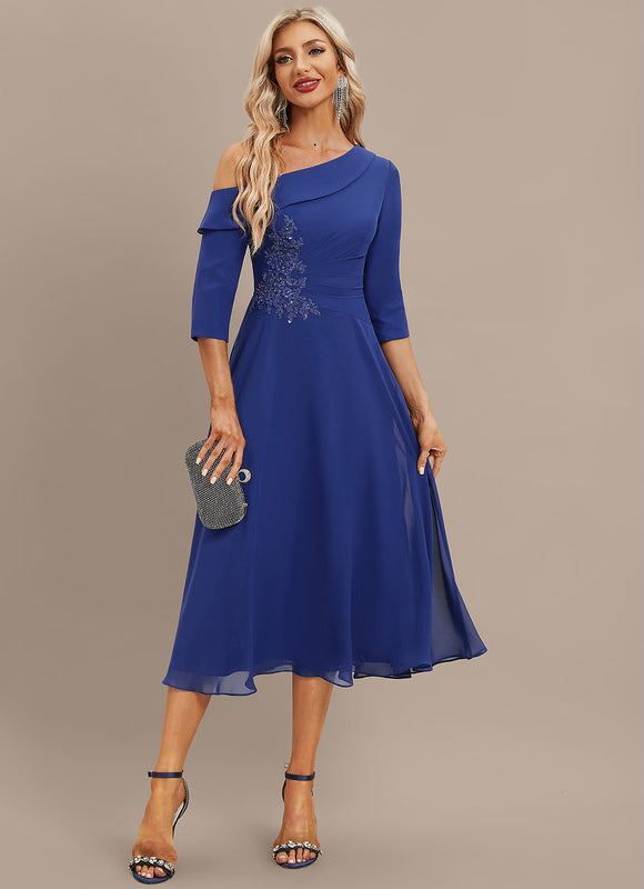 Robe Chic Chic Asymétrique Éclat - gallery 1