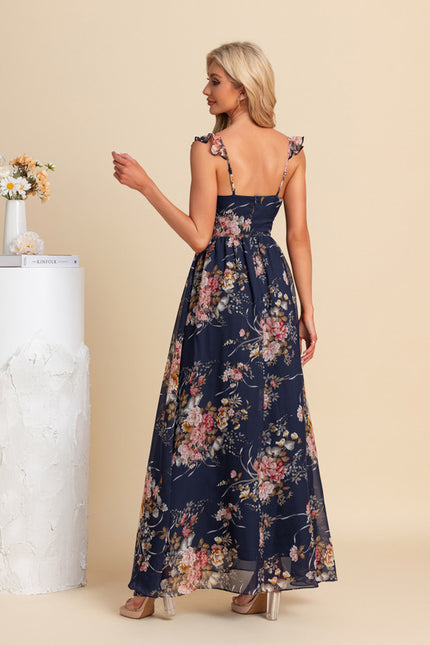 Robe Longue Chic Fleurie - gallery 1