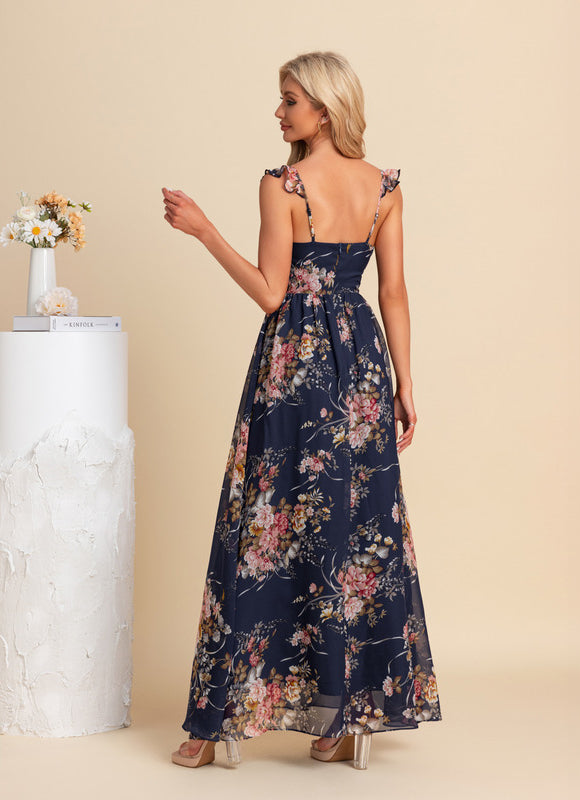 Robe Longue Chic Fleurie - gallery 1