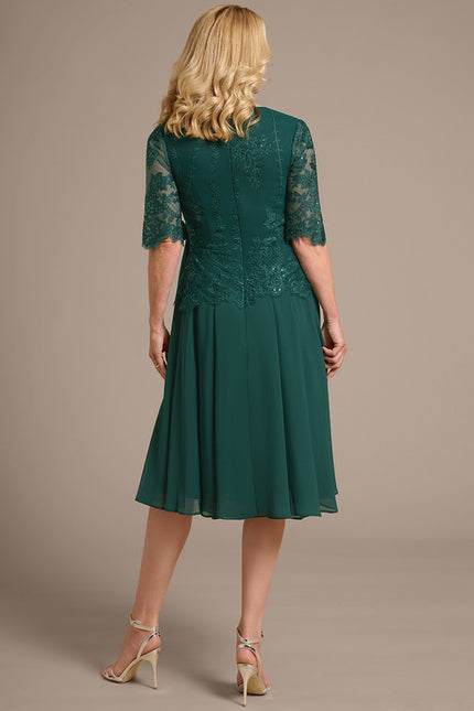 Robe Chic Viscose Émeraude - gallery 6