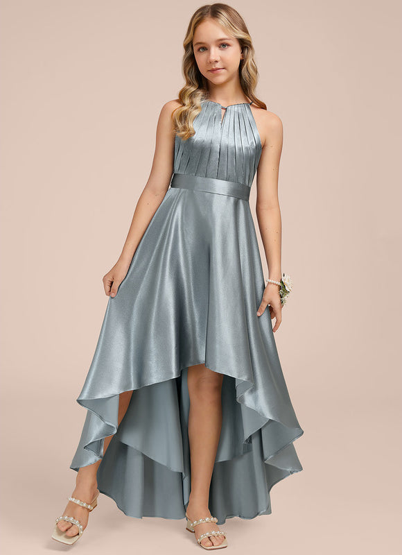 Robe Chic Émeraude Satinée - gallery 2