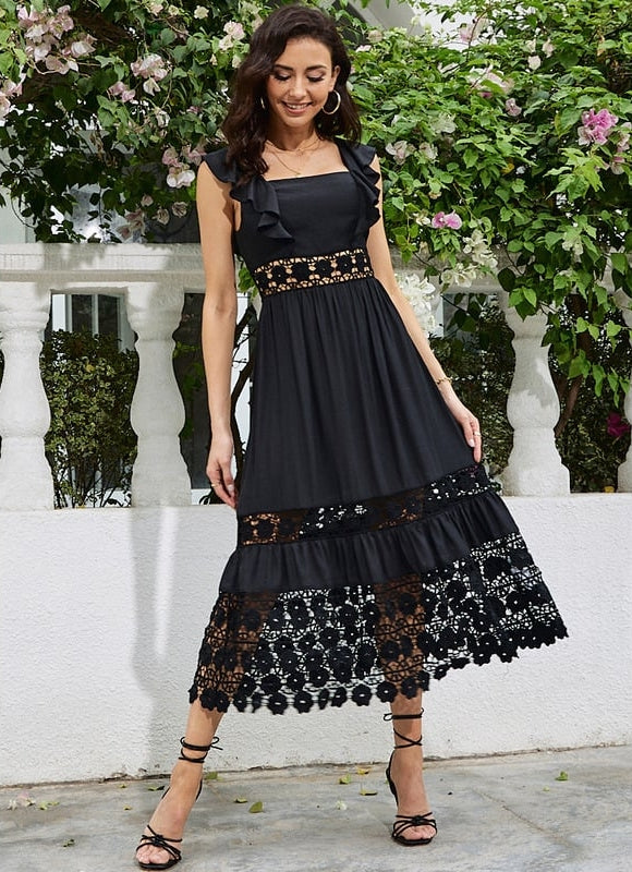 Robe Chic Dentelle Midi - gallery 4