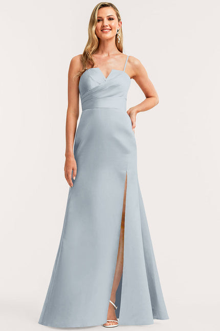 Robe Chic Satinée Rose Pâle