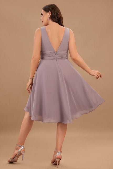 Robe Chic Fluide Bleu Nuit - gallery 7