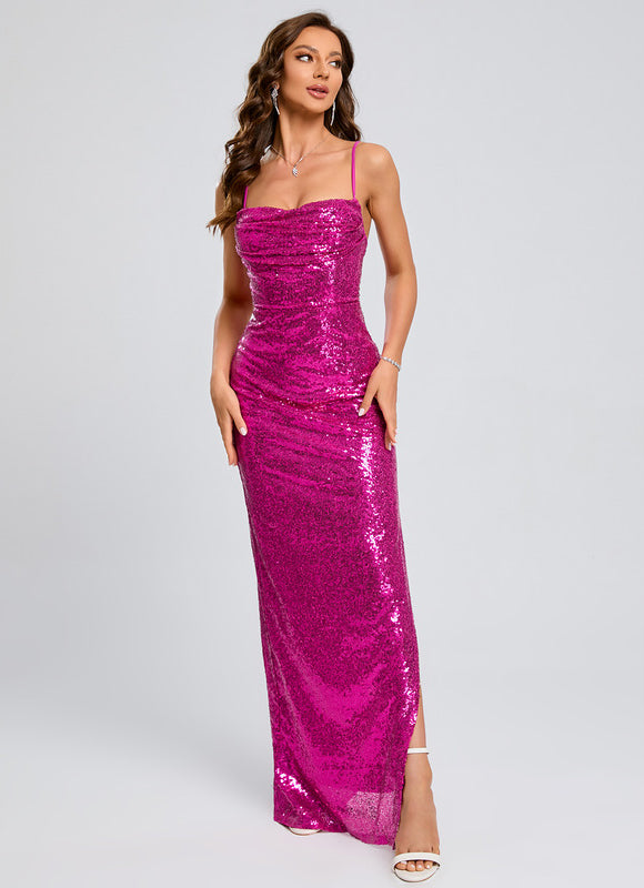 Robe Chic Paillette Marine Chic - gallery 7