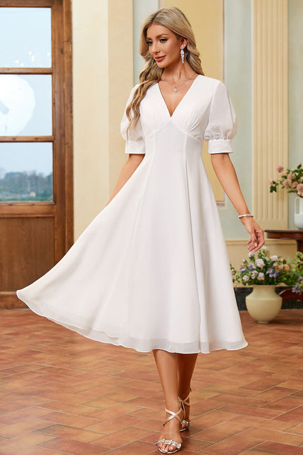 Robe De Mariage Civil Chic Courte - gallery 3