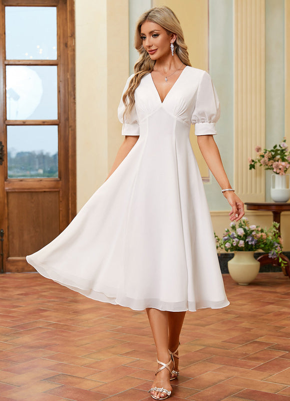 Robe De Mariage Civil Chic Courte - gallery 3