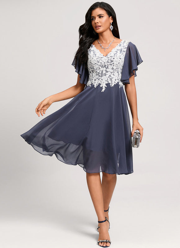 Robe Chic Aérienne Écarlate - gallery 3
