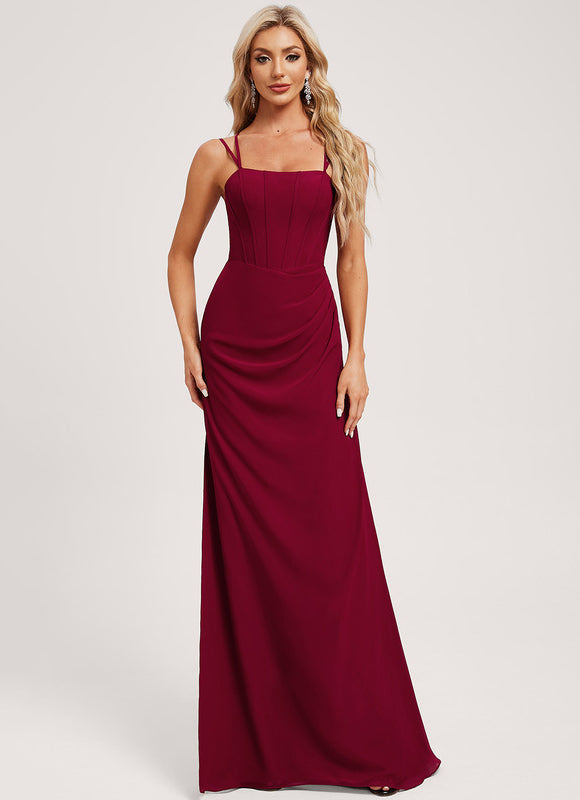 Robe Chic Sirène Bordeaux